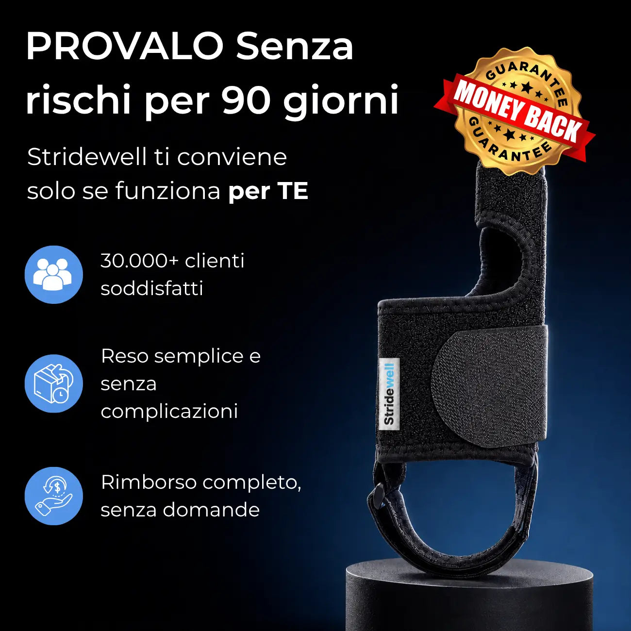 Stridewell™ — Correttore per Alluce Valgo